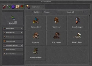 MASTER SORCERER Lv 136 FULL QUEST. World Nefera - Tibia