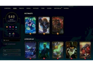 Conta De Lol Com 542 Skins, Esmeralda E Com Mmr Positivo - League of Legends