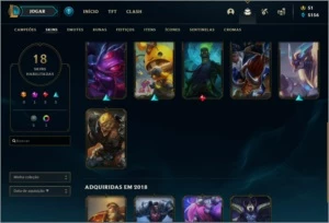 Conta League of Legends (platina 3) LOL