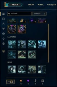 Conta Diamante 5 League of Legends LOL