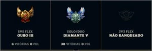 Conta Diamante 5 League of Legends LOL