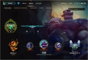 Conta Diamante 5 League of Legends LOL