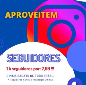 PROMOÇÃO 1K SEGUIDORES INSTAGRAM - Redes Sociais