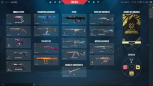 Conta valorant muitas skins