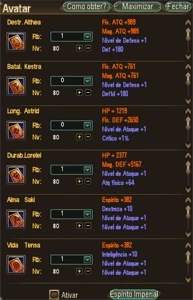 MERCENÁRIO NUEMA CASSIOPEIA DADOS EDITAVEIS - Perfect World PW