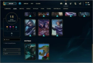 Conta prata 2 com 28 champs e 18 skins - League of Legends LOL