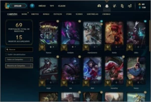Conta prata 2 com 28 champs e 18 skins - League of Legends LOL