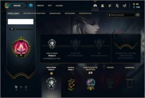 Conta prata 2 com 28 champs e 18 skins - League of Legends LOL