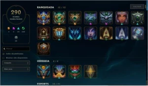 Conta ex Diamante 1 s9 Master s8 s7 Challenger flex s8 - League of Legends LOL