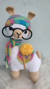 Amigurumi Lhama Bacana - Artesanato e Personalizados