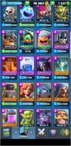Clash royale quase XP 13, faltando apenas gold