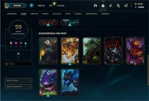 Conta LOL Platina 3 + 2155 RP - League of Legends