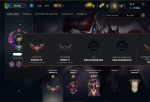 Ferro 4 com TODOS os Champs e 89 Skins ( Nivel 486 ) - League of Legends LOL