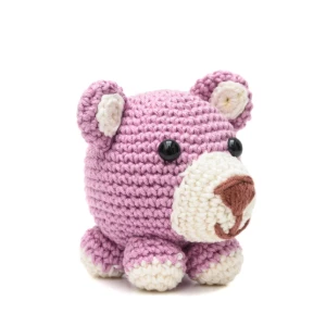 Urso bola em amigurumi - Artesanato e Personalizados