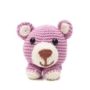 Urso bola em amigurumi - Artesanato e Personalizados