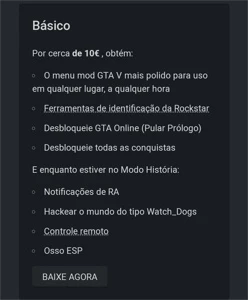 KEY STAND MENU LIFETIME GTA V - Outros