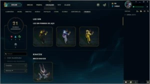 Conta LOL Season 3 - Todos os champ + 306 Skins - League of Legends