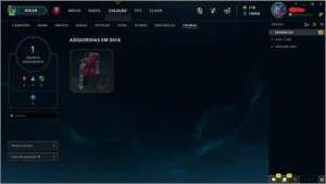 CONTA SMURF UNRANKED COM BASTANTE CHAMPS E ALGUMAS SKINS - League of Legends LOL
