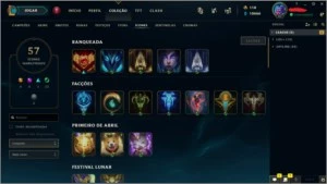 CONTA SMURF UNRANKED COM BASTANTE CHAMPS E ALGUMAS SKINS - League of Legends LOL