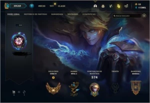Conta LoL ouro4 todos champ com 113k essência azul,114skins - League of Legends