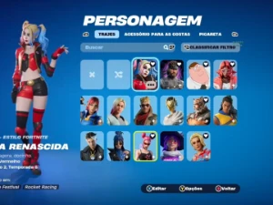 Conta de Fortnite (Inicial, com algumas skins e Passe atual)