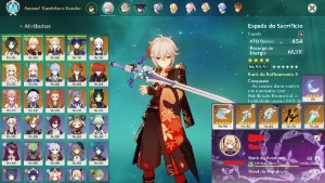 AR58 - C/ 13 Chars - 5⭐/ 5 Armas - 5⭐/ TIGHNARI+C1/DILUC+C3 - Genshin Impact
