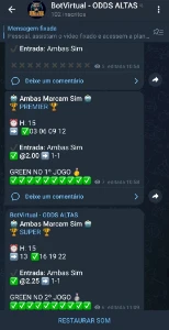 Bot virtual Odds Altas - Outros