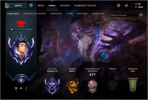 Conta LOL d4 com 228 skins e 325 icones - League of Legends