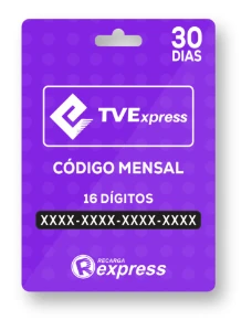 TVE Tv Express 30 dias - Gift Card