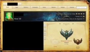 Conta level 30 - League of Legends LOL