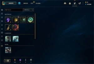 CONTA OURO 1 LOL MMR ALTO - League of Legends