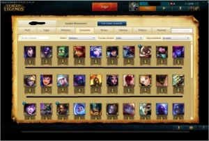 Conta League of Legends Prata 1 Com Borda Ouro ! LOL