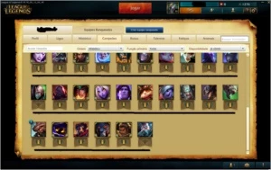 Conta League of Legends Prata 1 Com Borda Ouro ! LOL