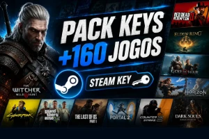 Pack Steam Conta +160 Jogos 👑
