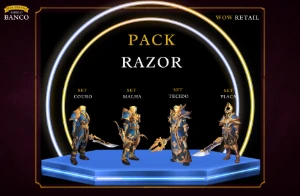 World of Warcraft - PACK Transmogs de armadura (4 Conjuntos) - Blizzard