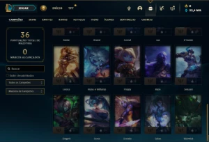 Conta Mestre com 35 Champs e 6 Skins ( 142 PDL ) - League of Legends LOL