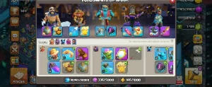 [ Cv 17 Semi Full Xp 209] Com Paisagem E Vários Equipamentos - Clash of Clans
