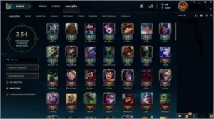 CONTA LOL(OURO 1, DESDE 2014, 47 SKINS, 137 CAMPEÕES ...) - League of Legends