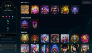 Todos Os Campeoes + 324 Skins (Ultimate E Miticas) - League of Legends LOL