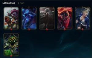 ACC UNRANKED VÁRIAS SKINS - League of Legends LOL