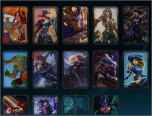 ACC UNRANKED VÁRIAS SKINS - League of Legends LOL