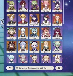 Conta Genshin com 6 limitados femininos - Genshin Impact