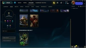 CONTA NVL 49 OURO IV 29 CHAMPS 8 SKINS POR R$50,00 - League of Legends LOL