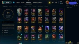 CONTA NVL 49 OURO IV 29 CHAMPS 8 SKINS POR R$50,00 - League of Legends LOL