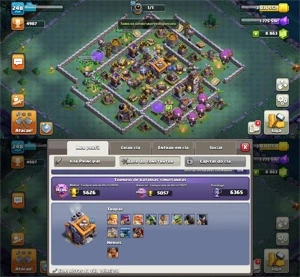 CV14 FULL 100% TH14 8 MIL GEMAS DADOS CRIAÇÃO TROCA NICK - Clash of Clans