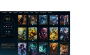 Ouro 2 com TODOS os champs e 423 Skins + 5 Prestigios - League of Legends LOL