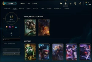 Conta de lol, gold 4, 84 champs, 15 skins - League of Legends