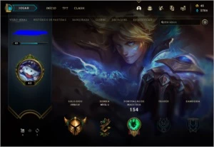 Conta de lol, gold 4, 84 champs, 15 skins - League of Legends