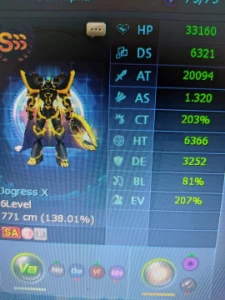 Conta Chaos X Mid/End Game Nadmo Servidor Omegamon - Digimon Masters Online