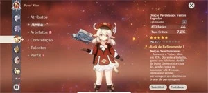 ✨Genshin Impact conta Klee+arma dela +ayaka+keqing AR10 ✨
